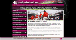 Desktop Screenshot of londonfotboll.se