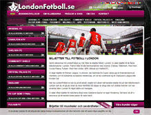 Tablet Screenshot of londonfotboll.se